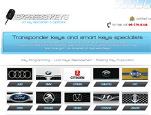 Tablet Screenshot of expresskeys.co.nz